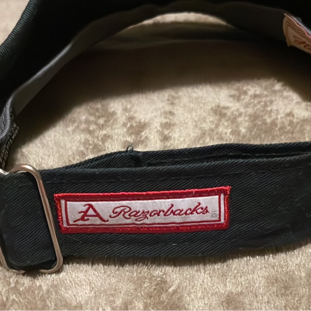Mens houndstooth adjustable Razorback sun visor - Picture 2 of 3